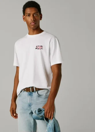 T-shirt com logótipo e corte regular