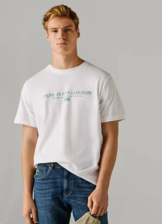 T-shirt com logótipo e corte regular