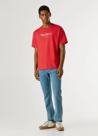 T-shirt com logótipo e corte regular