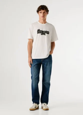 T-shirt com logótipo e corte regular