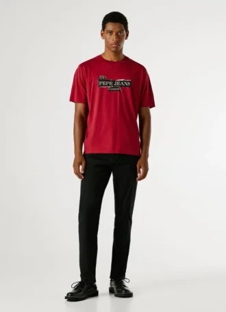 T-shirt com logótipo e corte regular