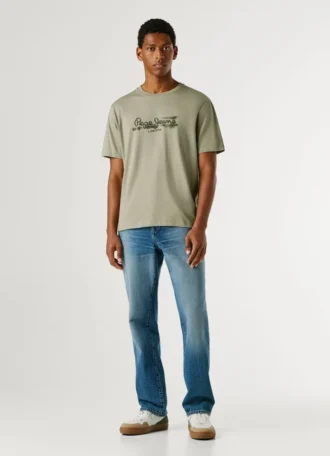 T-shirt com logótipo e corte regular