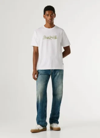 T-shirt com logótipo e corte regular