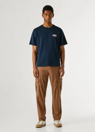T-shirt com logótipo e corte regular