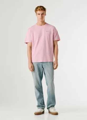 T-shirt com logótipo e corte regular T-shirt com logótipo e corte regular