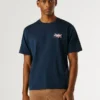 T-shirt com logótipo e corte regular T-shirt com logótipo e corte regular