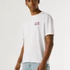 T-shirt com logótipo e corte regular T-shirt com logótipo e corte regular