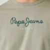 T-shirt com logótipo e corte regular T-shirt com logótipo e corte regular