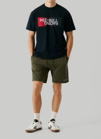 T-shirt com logótipo em efeito gradiente