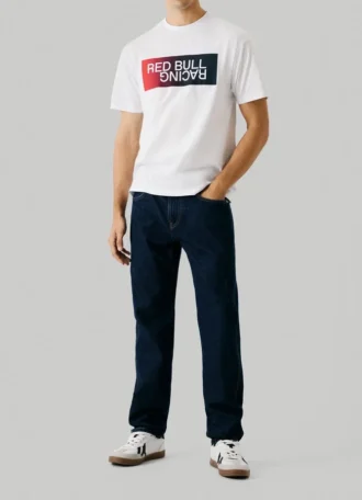 T-shirt com logótipo em efeito gradiente