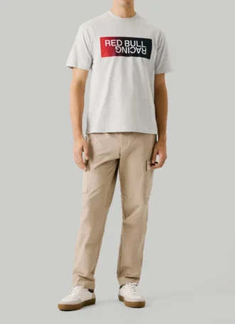 T-shirt com logótipo em efeito gradiente