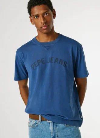 T-shirt com logótipo estampado