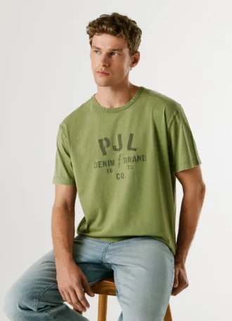 T-shirt com logótipo estampado