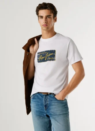 T-shirt com logótipo estampado