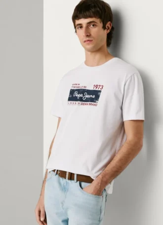 T-shirt com logótipo estampado