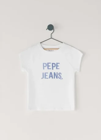 T-shirt com logótipo estampado