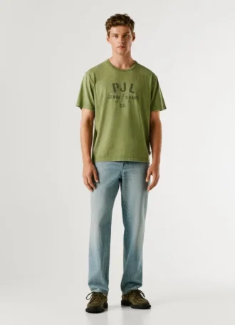 T-shirt com logótipo estampado