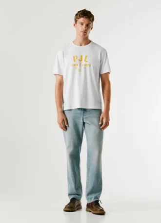 T-shirt com logótipo estampado