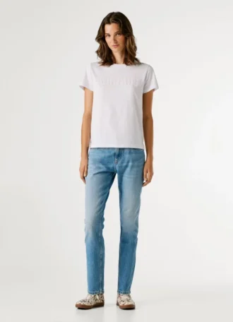 T-shirt com logótipo estampado