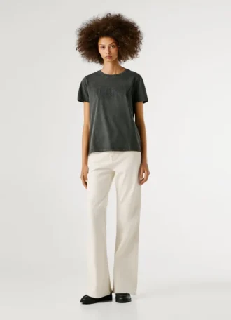 T-shirt com logótipo estampado