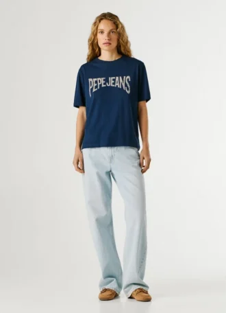 T-shirt com logótipo estampado