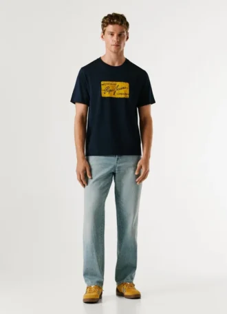 T-shirt com logótipo estampado