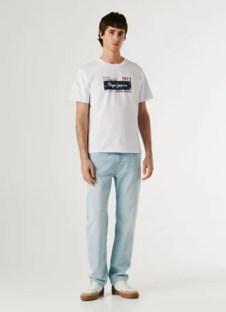 T-shirt com logótipo estampado
