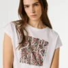 T-shirt com logótipo estampado T-shirt com logótipo estampado