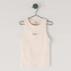 T-shirt com logótipo estampado e canelado
