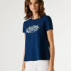 T-shirt com logótipo floral estampado T-shirt com logótipo floral estampado