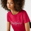 T-shirt com logótipo Strass T-shirt com logótipo Strass