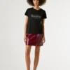 T-shirt com logótipo Strass T-shirt com logótipo Strass