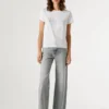 T-shirt com logótipo Strass T-shirt com logótipo Strass