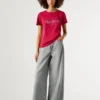 T-shirt com logótipo Strass T-shirt com logótipo Strass