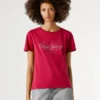 T-shirt com logótipo Strass T-shirt com logótipo Strass
