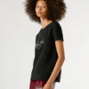 T-shirt com logótipo Strass T-shirt com logótipo Strass