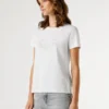 T-shirt com logótipo Strass T-shirt com logótipo Strass