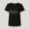 T-shirt com logótipo Strass T-shirt com logótipo Strass