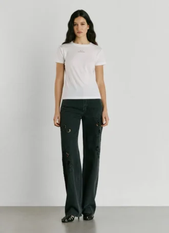 T-shirt com logótipo W11 bordado