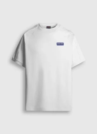 T-shirt com mangas raglan em tecido interlock