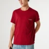 T-shirt de corte descontraído com bolso à frente