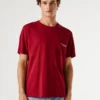 T-shirt de corte descontraído com bolso à frente