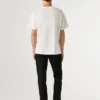 T-shirt de corte descontraído com bolso à frente