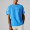 T-shirt de corte largo com estampado nas costas T-shirt de corte largo com estampado nas costas