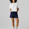 T-shirt de corte largo com estampado nas costas