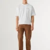 T-shirt de corte largo com estampado nas costas T-shirt de corte largo com estampado nas costas