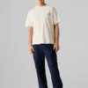 T-shirt de corte largo com estampado nas costas T-shirt de corte largo com estampado nas costas