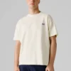 T-shirt de corte largo com estampado nas costas T-shirt de corte largo com estampado nas costas