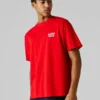 T-shirt de corte largo com estampado nas costas T-shirt de corte largo com estampado nas costas