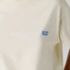 T-shirt de corte largo com estampado nas costas T-shirt de corte largo com estampado nas costas